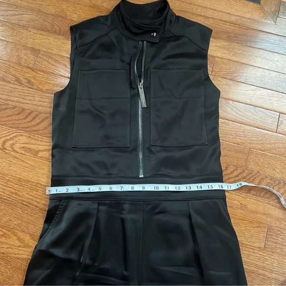 Burberry Black Sleeveless Jumpsuit High Neck